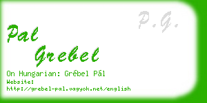 pal grebel business card